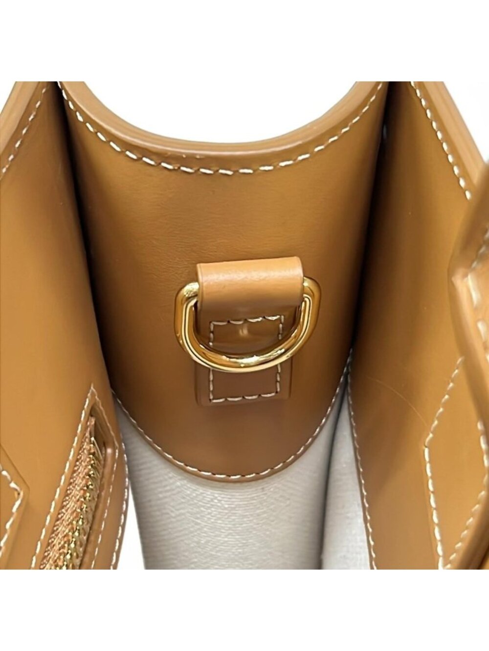 Celine Tote Small Vertical Cabas Ivory Brown Leather - Picture 12 of 15